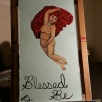 Blessed Be Woman, acrylic, board, SOLD